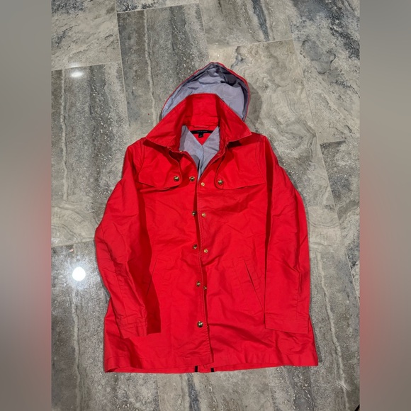 Tommy Hilfiger Vibrant Coral Trench Coat - Picture 3 of 9